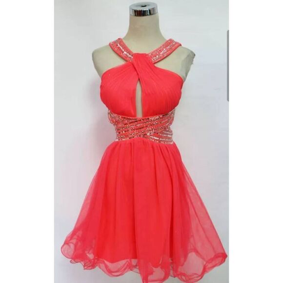 BLONDIE NITES Pink Cocktail Party Prom Dress - Picture 1 of 6